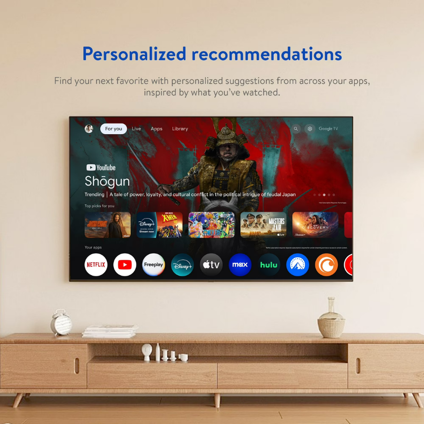 Onn 4K Streaming Device with Google TV | 4K Ultra HD & Voice Remote