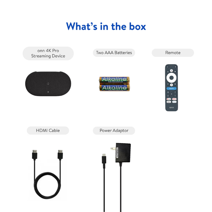 Onn 4K Pro Streaming Device with Google TV & Gemini (2026) | 4K UHD, 32GB