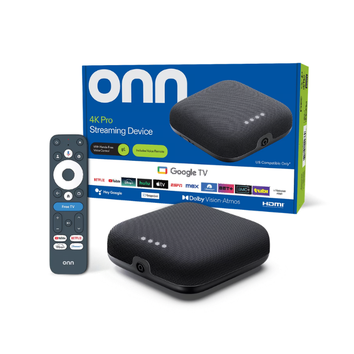 ONN 4K Pro Streaming Device with Google TV & Gemini | 32GB 4K UHD