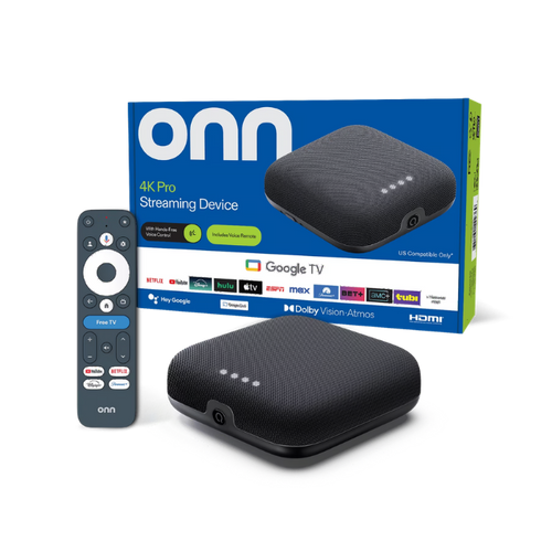 ONN 4K Pro Streaming Device with Google TV & Gemini | 32GB 4K UHD