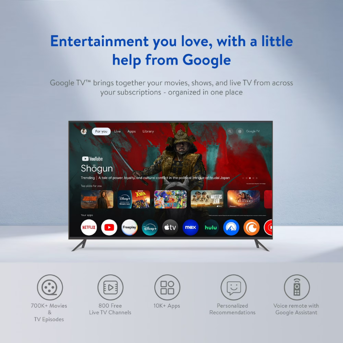 ONN 4K Pro Streaming Device with Google TV & Gemini | 32GB 4K UHD