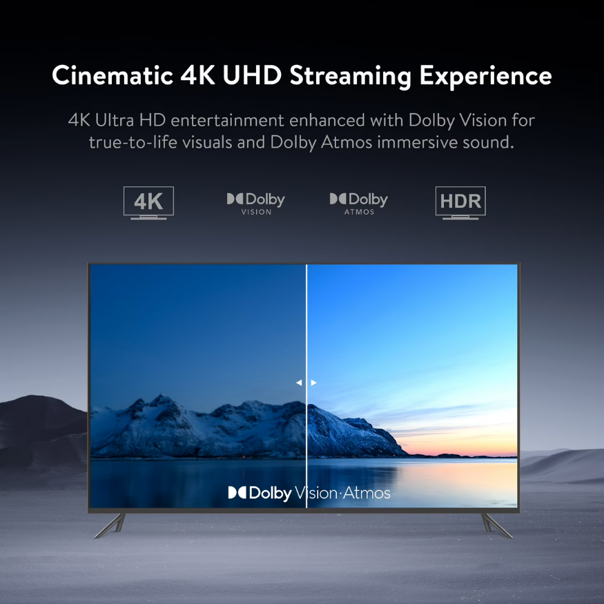 Onn 4K Plus Streaming Device with Google TV | 4K UHD & Dolby Vision