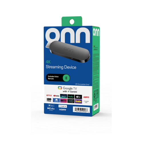 Onn 4K Streaming Device with Google TV & Gemini (2026) | 4K UHD